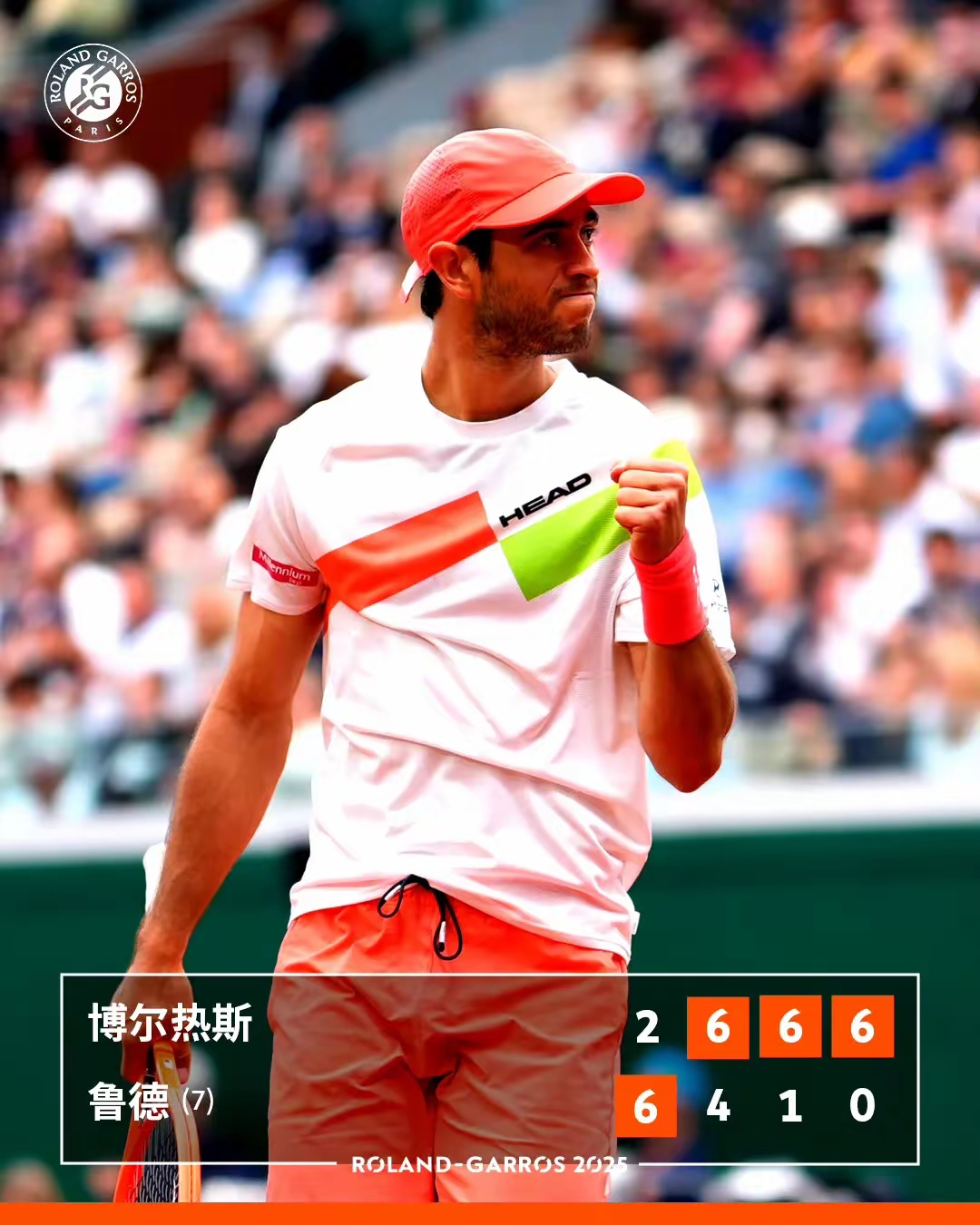 澳网完胜法网，鲁德带队取胜